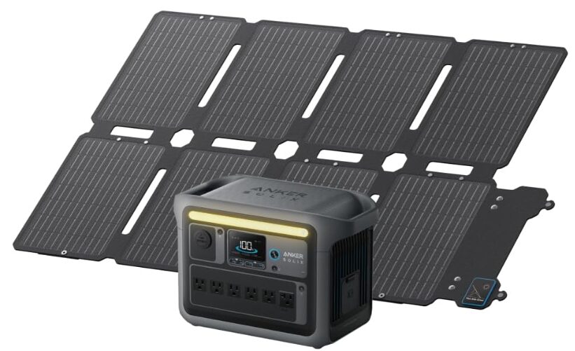 Anker Solix(1056Whポータブル電源+100Wコンパクトソーラーパネル)セット
