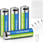 TECNICPRO【高性能&エコ】充電式 単3形 電池の口コミ&レビュー!