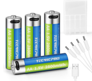 TECNICPRO【高性能&エコ】充電式 単3形 電池の口コミ&レビュー!